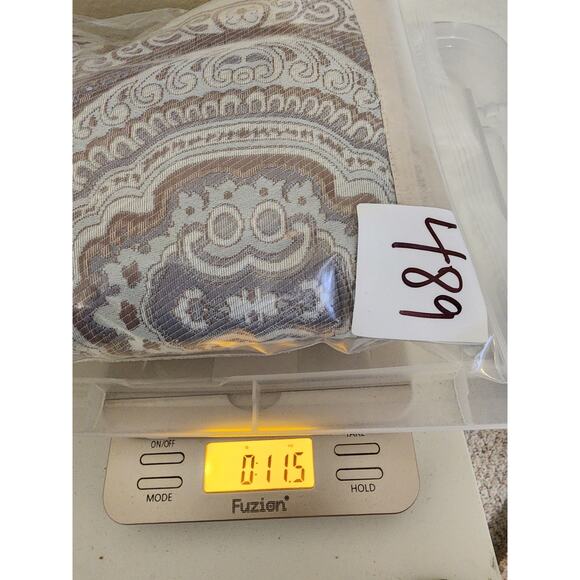 HOME EXPRESSIONS Light Blue Silver Shine Lightweight STANDARD Pillow Shams set/2 - Picture 12 of 12